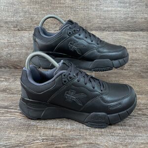 Kuru Kinetic 2 Shoes Women's 7.5 M Smokestack Black Leather Orthopedic Anti-Slip
